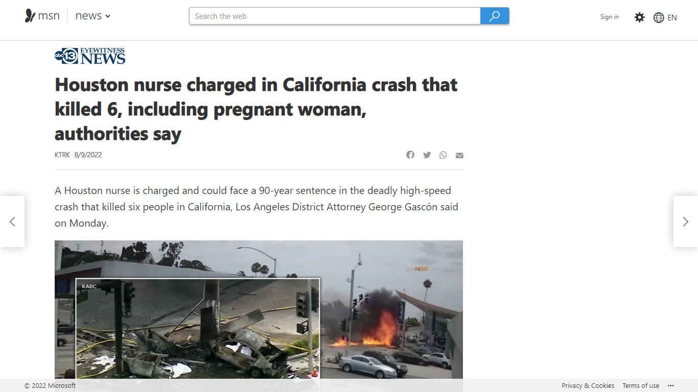 Houston nurse charged in California crash that killed 6, including ...